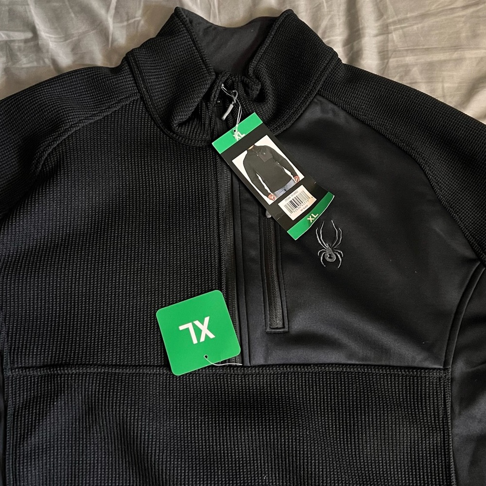 Spyder - Black Quarter-Zip Pullover